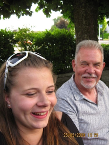 With granddaughter Chantal on her 18th birthday